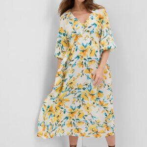 GAP - Maternity Balloon Sleeve Midi Dress